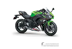 Adesivi per Kawasaki NINJA 650 2021 - Verde Nero • Kawasaki Adesivi OEM
