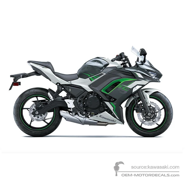 Adesivi per Kawasaki NINJA 650 2022 - Grigio • Kawasaki Adesivi OEM
