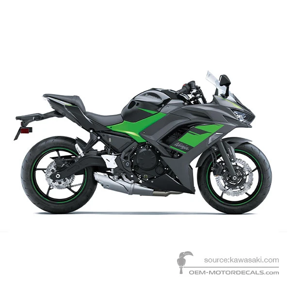 Stickers voor Kawasaki NINJA 650 2024 - Zwart • Kawasaki OEM Stickers