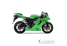 Aufkleber für Kawasaki NINJA ZX6RR 2005 - Grün • Kawasaki OEM-Aufkleber