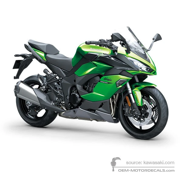 Pegatinas para Kawasaki NINJA 1000SX 2020 - Verde • Kawasaki Pegatinas OEM