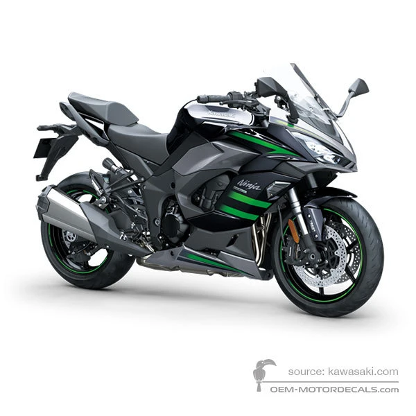 Pegatinas para Kawasaki NINJA 1000SX 2020 - Negro • Kawasaki Pegatinas OEM