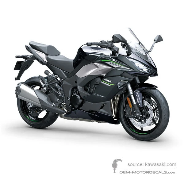 Stickers voor Kawasaki NINJA 1000SX 2024 - Zwart • Kawasaki OEM Stickers