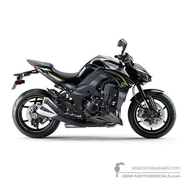 Decals for Kawasaki Z1000R 2017 - Black • Kawasaki OEM Decals