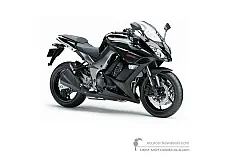 Autocollants pour Kawasaki Z1000SX 2011 - Ebony • Kawasaki Autocollants OEM
