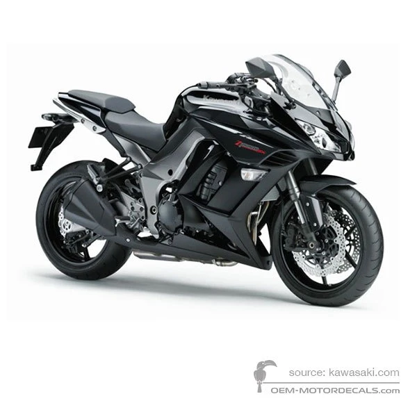 Stickers voor Kawasaki Z1000SX 2011 - Ebony • Kawasaki OEM Stickers