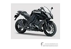 Stickers voor Kawasaki Z1000SX 2013 - Zwart • Kawasaki OEM Stickers