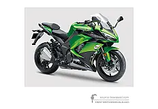 Decals for Kawasaki Z1000SX 2017 - Green • Kawasaki OEM Decals