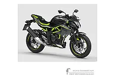 Pegatinas para Kawasaki Z125 2020 - Negro • Kawasaki Pegatinas OEM