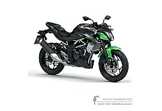 Aufkleber für Kawasaki Z125 2022 - Grün Schwarz • Kawasaki OEM-Aufkleber