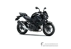 Decals for Kawasaki Z400 2021 - Black • Kawasaki OEM Decals