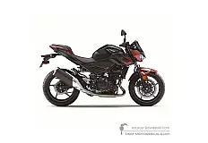 Decals for Kawasaki Z400 2021 - Red • Kawasaki OEM Decals