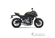 Naklejki do Kawasaki Z650 2018 - Zielony • Kawasaki Naklejki OEM