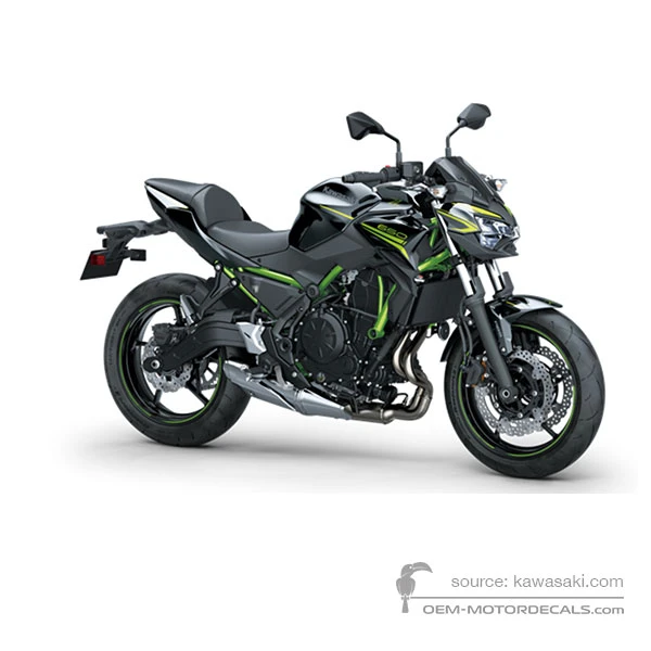 Decals for Kawasaki Z650 2020 - Black • Kawasaki OEM Decals
