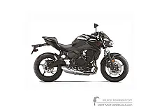 Stickers voor Kawasaki Z650 2021 - Zwart • Kawasaki OEM Stickers