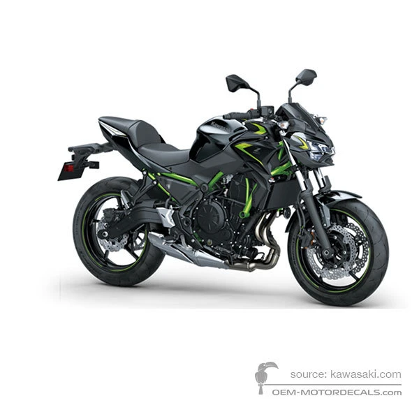 Adesivi per Kawasaki Z650 2022 - Nero • Kawasaki Adesivi OEM