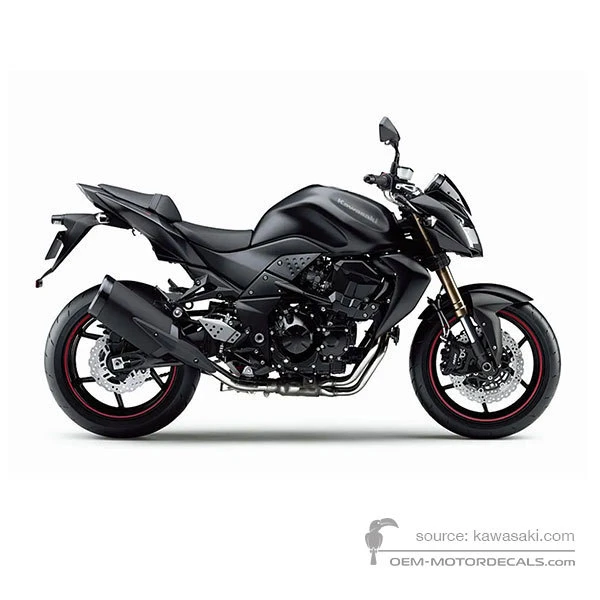 Decals for Kawasaki Z750R 2011 - Black • Kawasaki OEM Decals