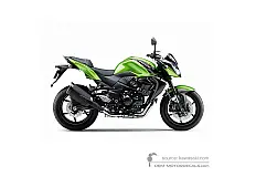 Autocollants pour Kawasaki Z750R 2012 - Vert • Kawasaki Autocollants OEM