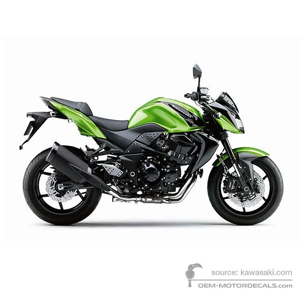 Pegatinas para Kawasaki Z750R 2012 - Verde • Kawasaki Pegatinas OEM
