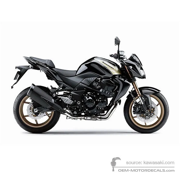 Pegatinas para Kawasaki Z750R 2012 - Negro • Kawasaki Pegatinas OEM