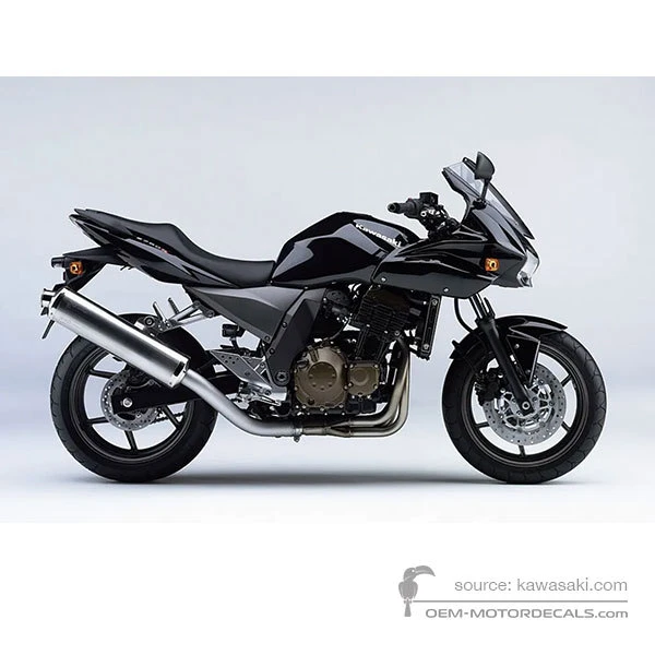 Decals for Kawasaki Z750S 2005 - Black • Kawasaki OEM Decals
