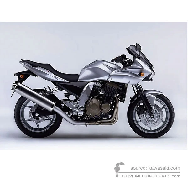 OEM Decals Kawasaki Z750S 2006 - Silver • Original Stickers