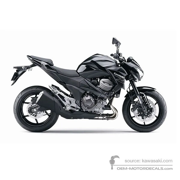 Adesivi per Kawasaki Z800 2013 - Ebony E Version • Kawasaki Adesivi OEM