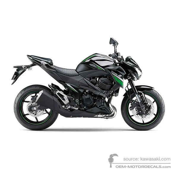 Pegatinas para Kawasaki Z800 2016 - Negro • Kawasaki Pegatinas OEM