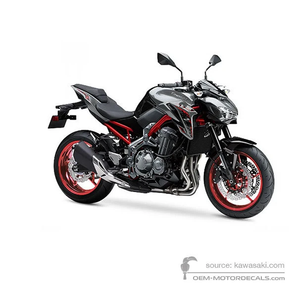 Adesivi per Kawasaki Z900 2019 - Grigio • Kawasaki Adesivi OEM