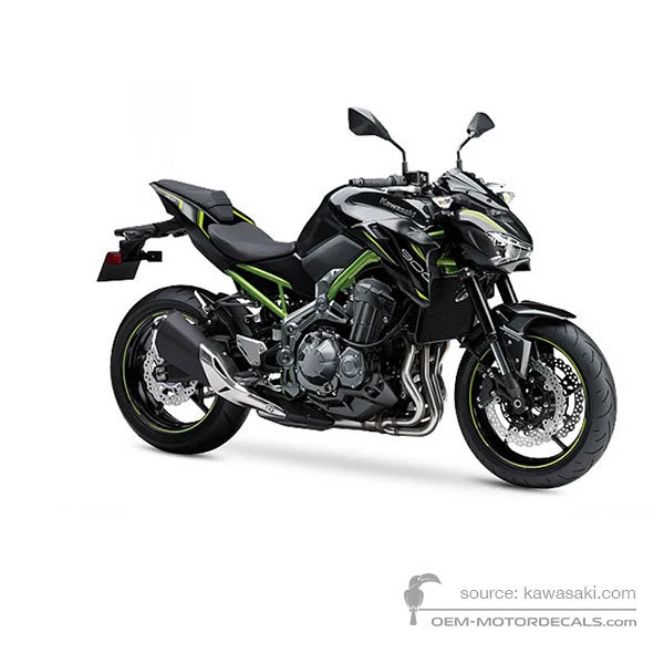 Naklejki do Kawasaki Z900 2019 - Czarny • Kawasaki Naklejki OEM