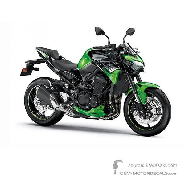 ☺︎mopica☺︎　10点 OEM Decals Kawasaki Z900 2020 - Green • Original Stickers