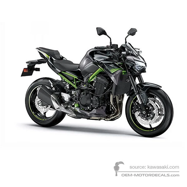 Adesivi per Kawasaki Z900 2021 - Grigio • Kawasaki Adesivi OEM