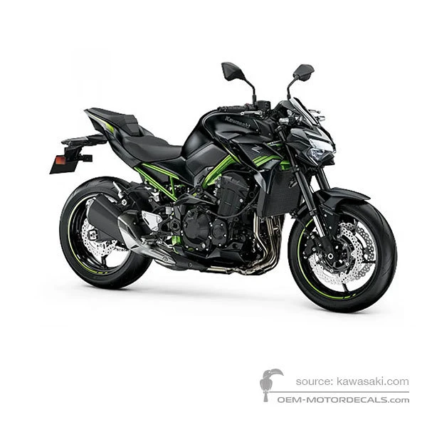 Autocollants pour Kawasaki Z900 2021 - Noir • Kawasaki Autocollants OEM
