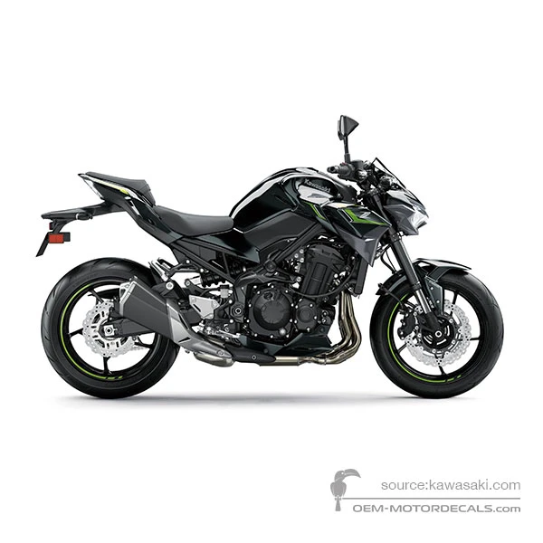 Adesivi per Kawasaki Z900 2024 - Nero • Kawasaki Adesivi OEM