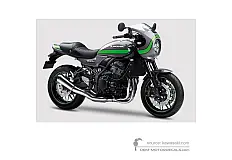Pegatinas para Kawasaki Z900RS CAFE 2019 - Gris • Kawasaki Pegatinas OEM