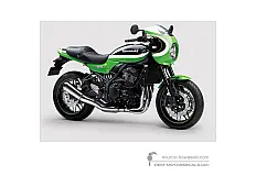 Pegatinas para Kawasaki Z900RS CAFE 2020 - Verde Negro • Kawasaki Pegatinas OEM