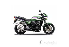 Autocollants pour Kawasaki ZRX1100 2000 - Vert • Kawasaki Autocollants OEM