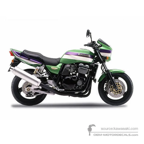 Naklejki do Kawasaki ZRX1100 2000 - Zielony • Kawasaki Naklejki OEM