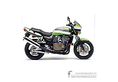 Naklejki do Kawasaki ZRX1200R 2002 - Zielony • Kawasaki Naklejki OEM