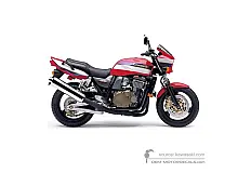 Adesivi per Kawasaki ZRX1200R 2002 - Rosso • Kawasaki Adesivi OEM