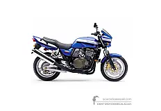 Pegatinas para Kawasaki ZRX1200R 2003 - Azul • Kawasaki Pegatinas OEM