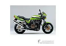 Naklejki do Kawasaki ZRX1200R 2004 - Zielony • Kawasaki Naklejki OEM