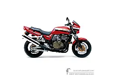 Decals for Kawasaki ZRX1200R 2004 - Red • Kawasaki OEM Decals