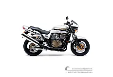Naklejki do Kawasaki ZRX1200R 2004 - Srebrny • Kawasaki Naklejki OEM