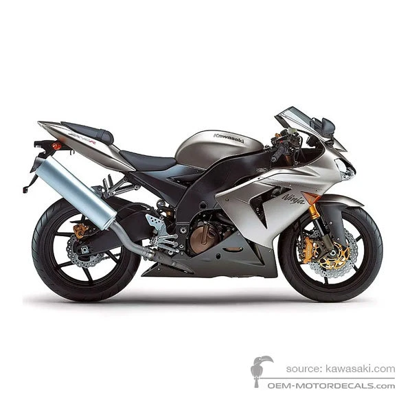 OEM Decals Kawasaki ZX10R 2005 - Titanium • Original Stickers
