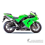 Kawasaki ZX10R 2006 - Verde