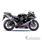 Kawasaki ZX10R 2006 - Negro