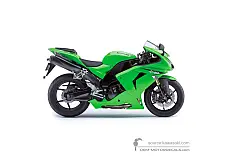 Naklejki do Kawasaki ZX10R 2007 - Zielony • Kawasaki Naklejki OEM