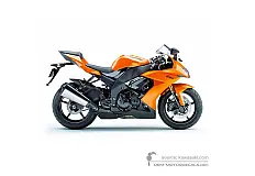 Aufkleber für Kawasaki ZX10R 2008 - Orange • Kawasaki OEM-Aufkleber