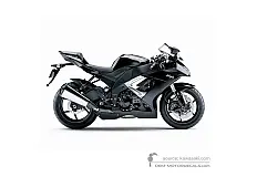 Stickers voor Kawasaki ZX10R 2009 - Zwart • Kawasaki OEM Stickers